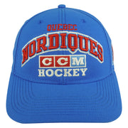 NHL (CCM) - Quebec Nordiques Snapback Hat 1990s OSFA Vintage Retro Hockey