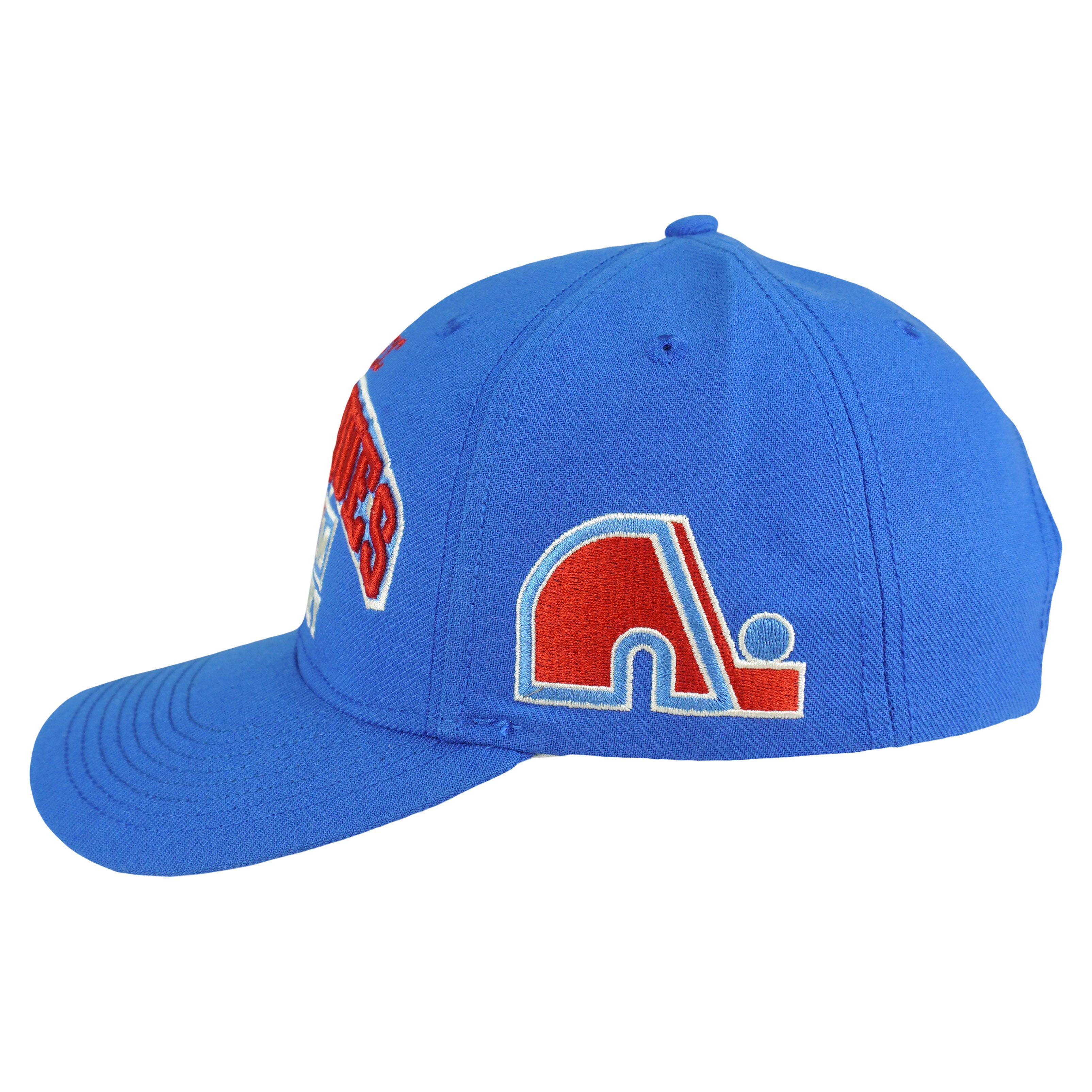 NHL (CCM) - Quebec Nordiques Snapback Hat 1990s OSFA Vintage Retro Hockey