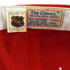 NHL (The Classic) - Chicago Blackhawks Corduroy Snapback Hat 1990s OSFA Vintage Retro Hockey