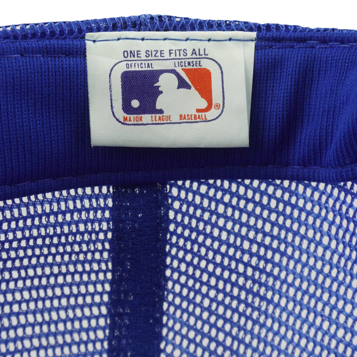 One size fits all MLB label inside the Mets hat