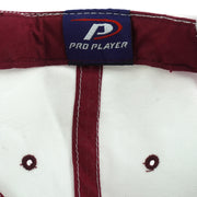 Pro Player woven label inside the white Cardinals hat
