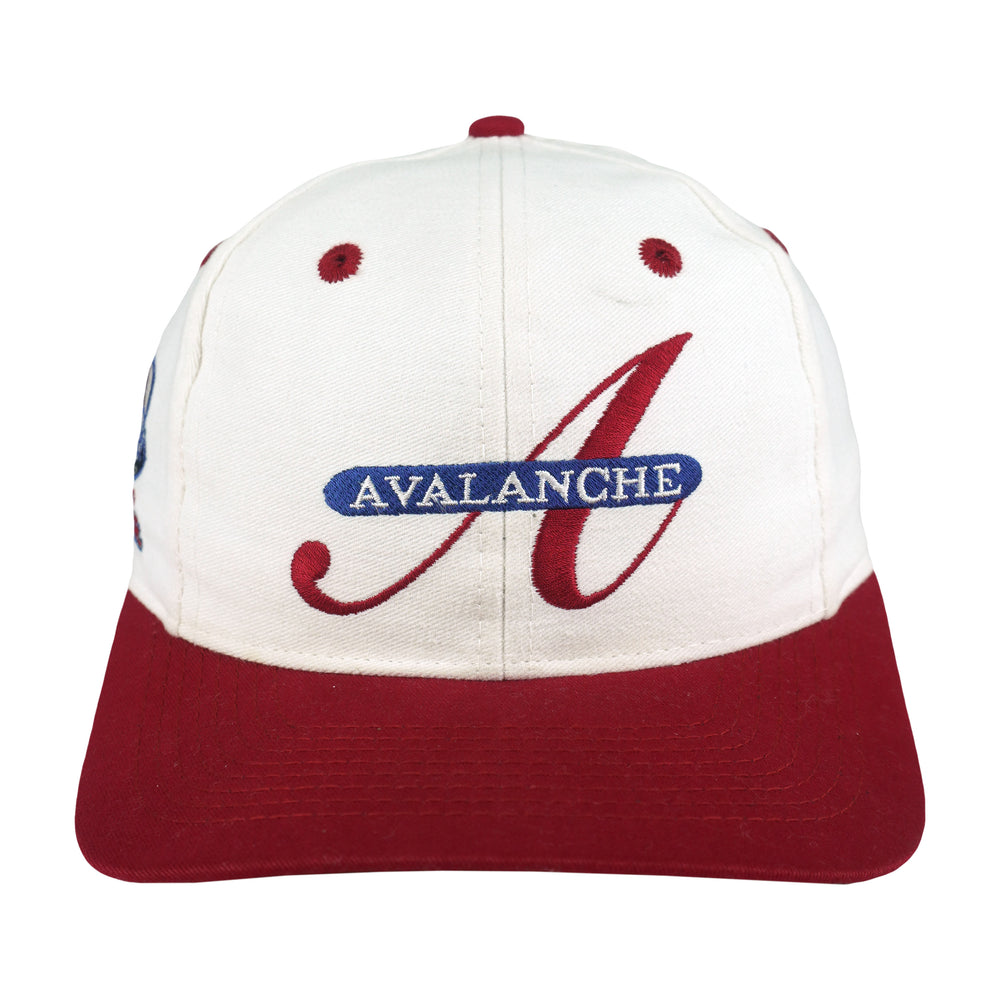NHL (Twin) - Colorado Avalanche Snapback Hat 1990s OSFA Vintage Retro Hockey