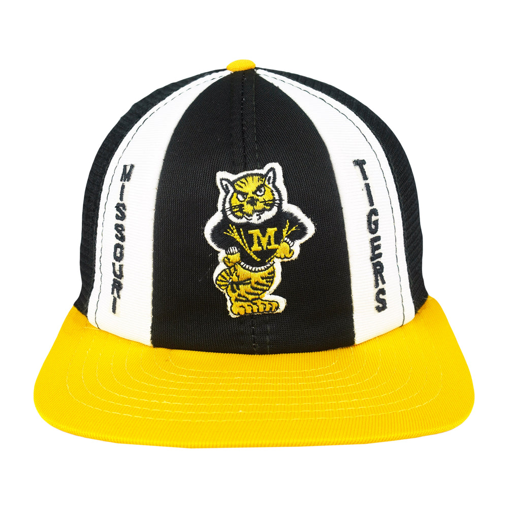 NCAA - Missouri Tigers Big Logo Trucker Hat 1990s OSFA Vintage Retro