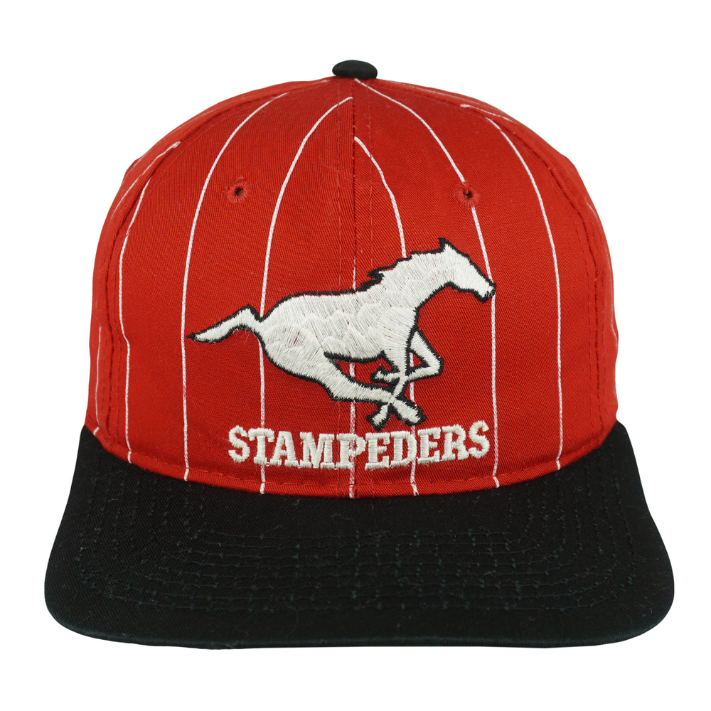 Starter (CFL) - Calgary Stampeders Big Logo Snapback Hat 1990s OSFA Vintage Retro Football