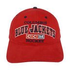 NHL (CCM) - Columbus Blue Jackets Strapback Hat 1990s OSFA Vintage Retro Hockey