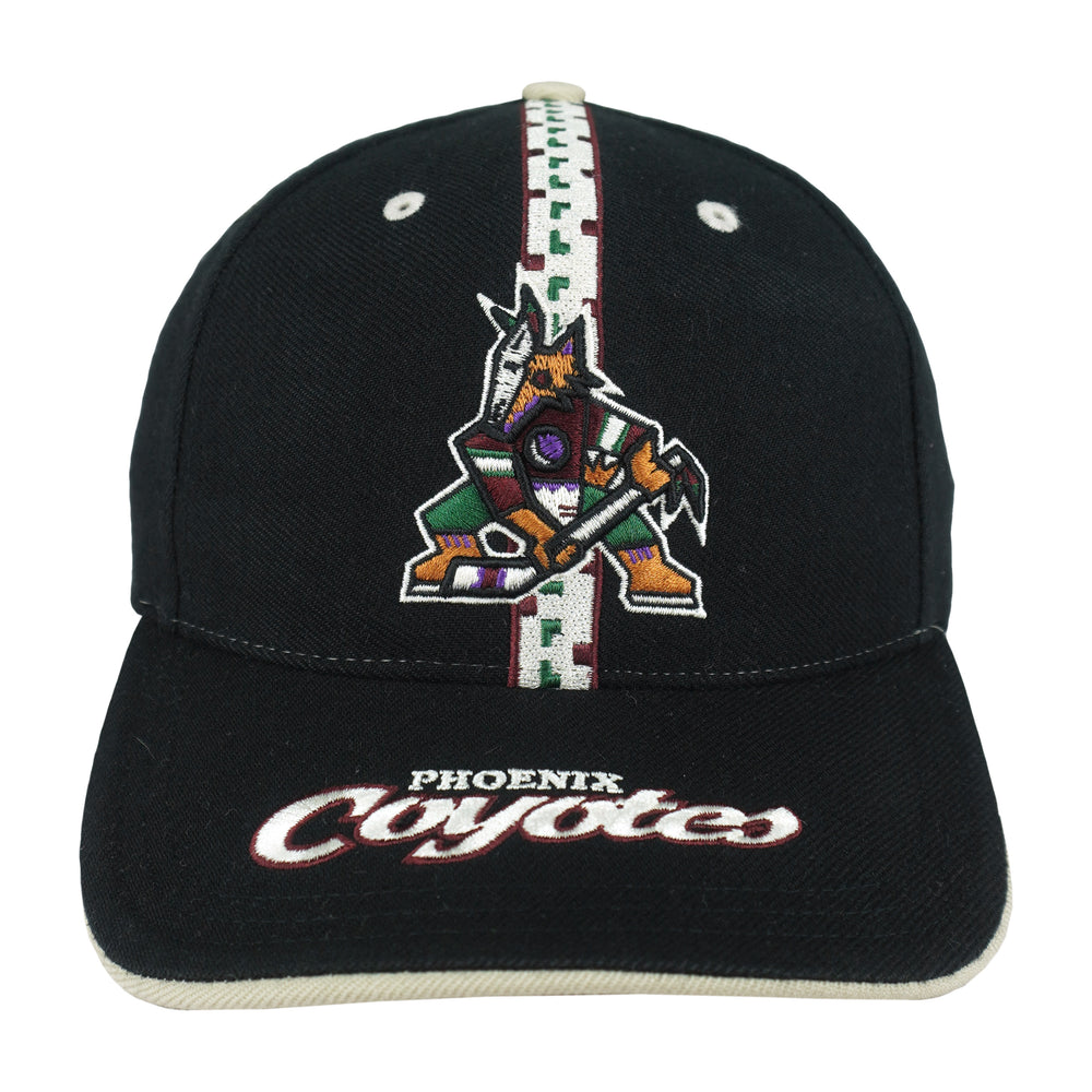 NHL - Phoenix Coyotes Embroidered Strapback Hat 1990s OSFA Vintage Retro Hockey