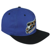 Front-right angle of the blue, black, and white Washington Capitals eagle-logo snapback cap