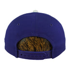 Rear of the purple Brewers cap with matching purple snap closure