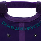 Close view of the purple plastic snap closure inside the Hard Rock New Orleans cap
