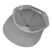 Interior view of the gray Canada's Grain Train hat showing the matching brim and crown seams