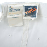 Close-up of the Sports Specialties and The Twill labels inside the Tampa Bay Buccaneers hat