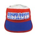 Front view of the red, white, and blue 1990s NFL New England Patriots painter cap