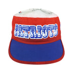 Front view of the red, white, and blue 1990s NFL New England Patriots painter cap