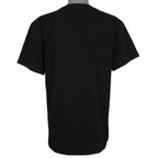 Back view of the black St. Louis Cardinals 1993 Central Division t-shirt showing plain back