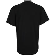 Back view of the black St. Louis Cardinals 1993 Central Division t-shirt showing plain back