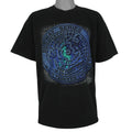 Front view of the black 2000 MLB New York Yankees vs Mets Subway Series t-shirt by Gildan