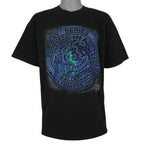 Front view of the black 2000 MLB New York Yankees vs Mets Subway Series t-shirt by Gildan