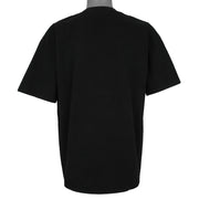 Back view of the black New York Yankees vs Mets Subway Series t-shirt showing plain back