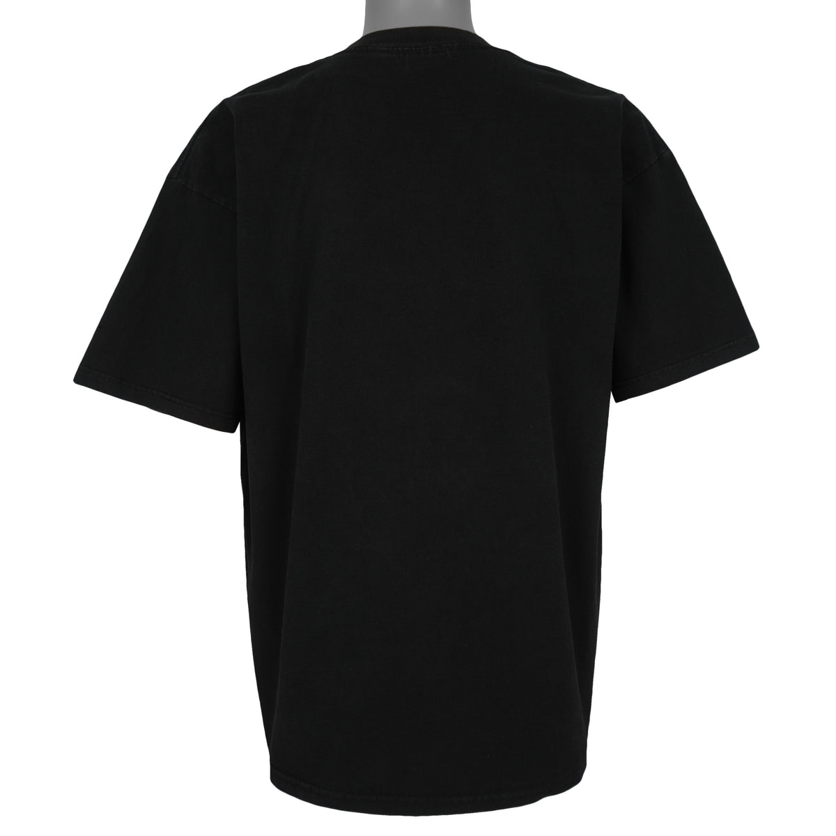 Back view of the black New York Yankees vs Mets Subway Series t-shirt showing plain back
