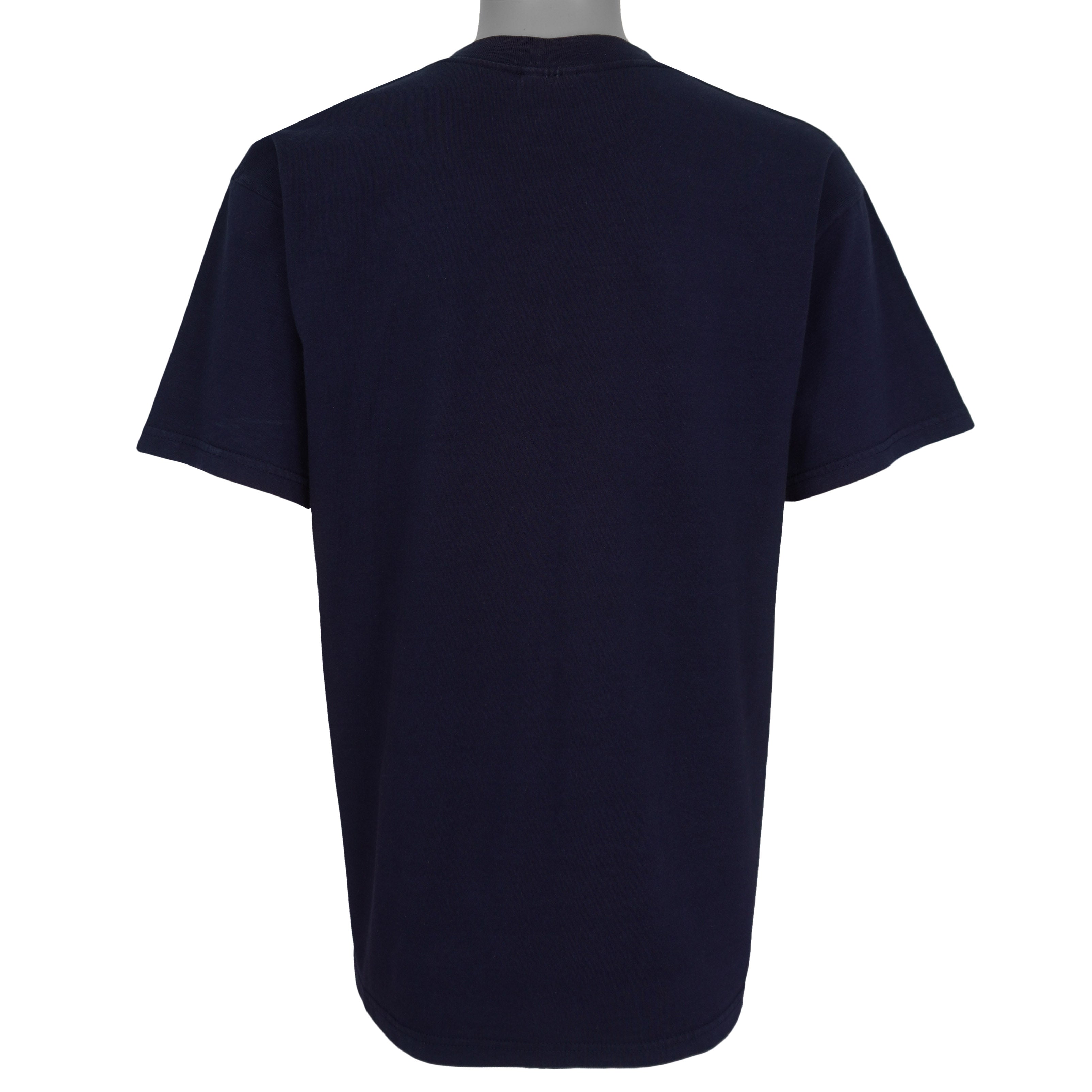 Plain navy back of the Yankees VS Mets Subway World Series T-shirt
