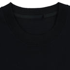 Black Dodgers T-shirt neckline showing where the neck label was removed