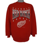 Front view of the red 1994 NHL Detroit Red Wings Logo sweatshirt by Salem