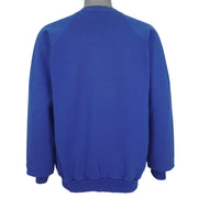 Back view of the royal blue Toronto Blue Jays 1989 American League Eastern Division Champions sweatshirt showing plain back