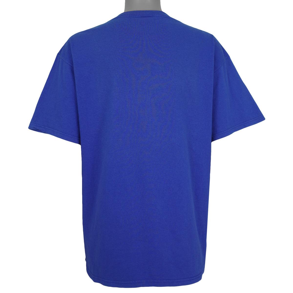 Full back view of the blue Los Angeles Dodgers locker-room graphic T-shirt