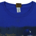Reverse care labels inside the blue Nutmeg Dodgers T-shirt collar