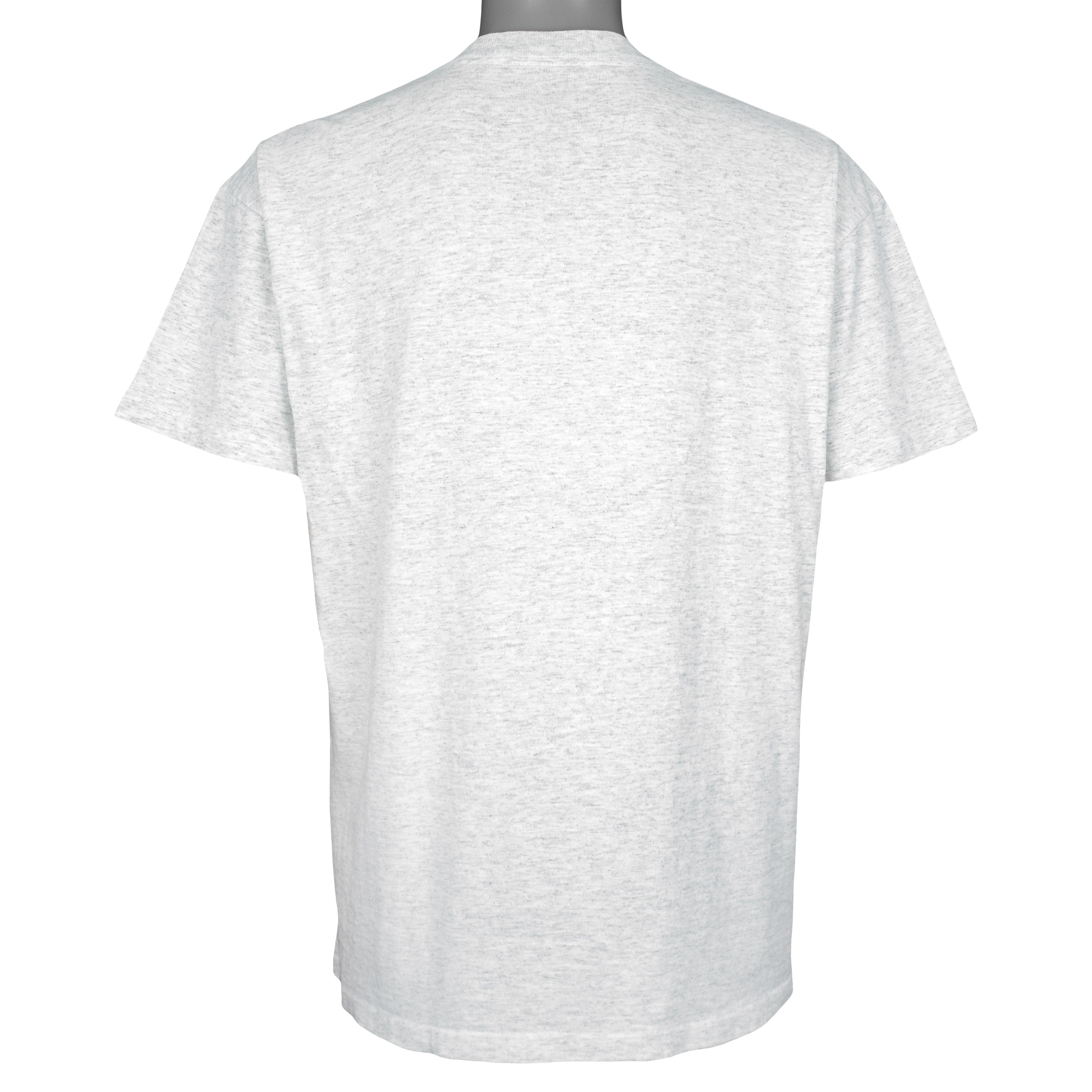 Full back view of the gray Jacksonville Jaguars inaugural season T-shirt