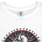 Neck label close-up of the white Buffalo Sabres Eastern Conference Champions T-shirt