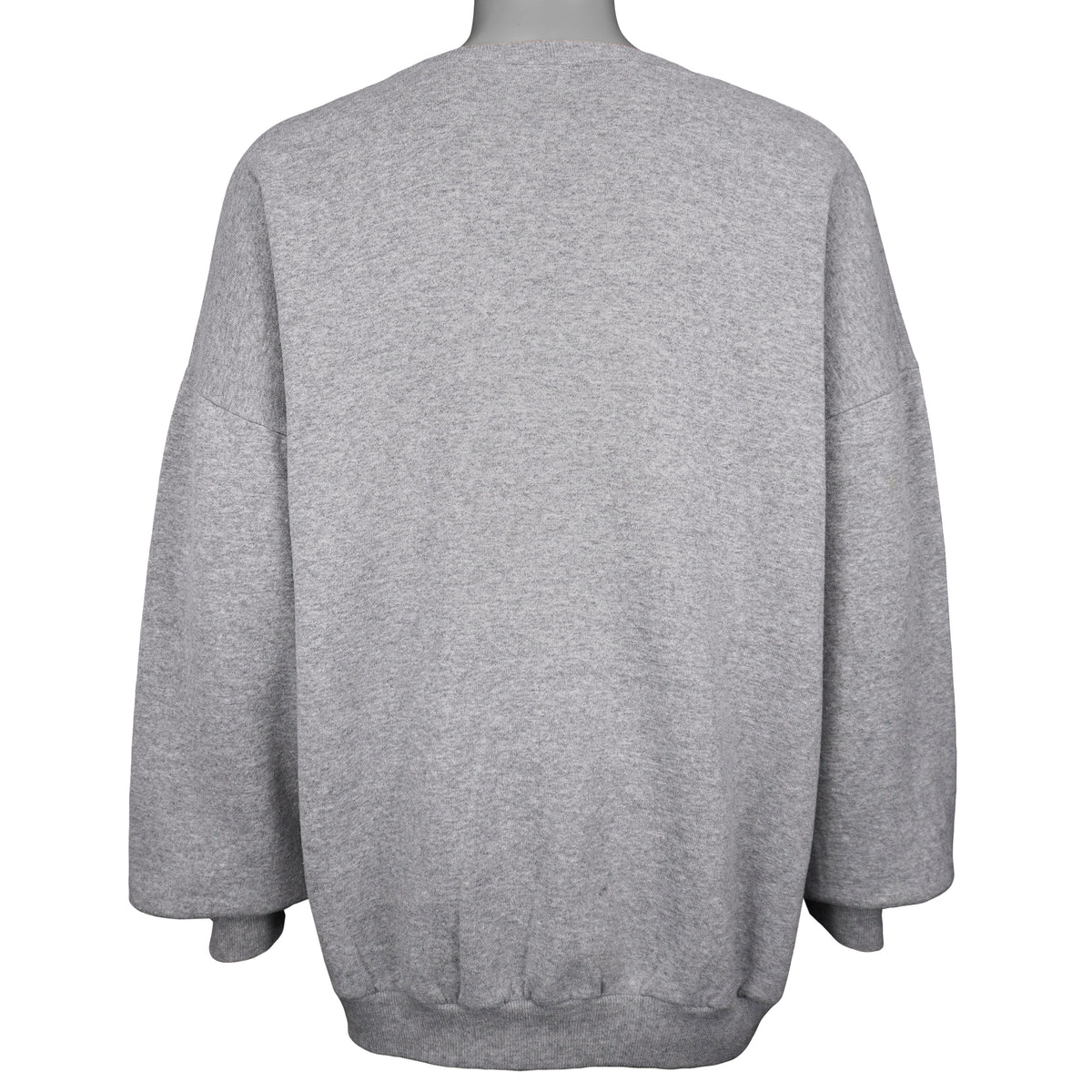 Plain gray back of the Jacksonville Jaguars sweatshirt with ribbed waistband