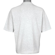 Full back view of the gray San Francisco 49ers player montage T-shirt