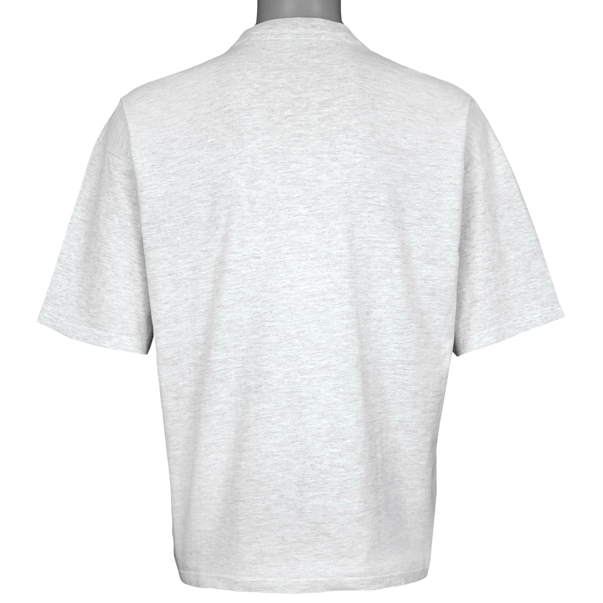 Full back view of the gray San Francisco 49ers player montage T-shirt