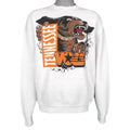 White Tennessee Vols sweatshirt with brown bear and orange lettering graphic