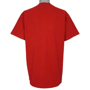 Plain red Tampa Bay Buccaneers T-shirt back with short sleeves