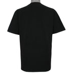 Back view of the black Oregon Ducks 1995 Rose Bowl football short sleeve graphic T-shirt showing the rear construction