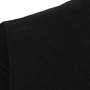 Close view of small fabric hole on the black Oregon Ducks 1995 Rose Bowl football short sleeve graphic T-shirt