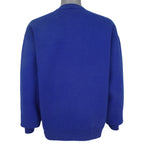 Plain blue Los Angeles Rams sweatshirt back with ribbed cuffs and waistband