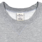 Soffe adult large neck label inside the gray LSU sweatshirt