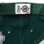 CCM Center Ice NHL label inside the green hockey cap