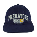 Navy 1990s NHL CCM Nashville Predators hockey cap front with embroidered team lettering