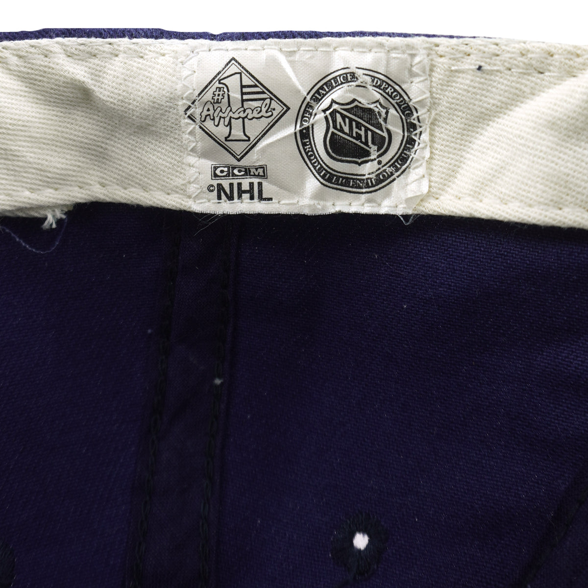 CCM NHL woven label inside the Nashville Predators cap