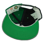 Interior view showing the green underbrim and paneled Eagles crown