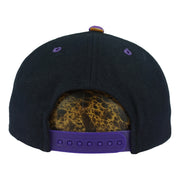 Rear of the black Arizona Diamondbacks cap with purple snap closure