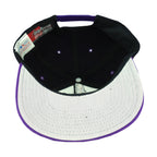Interior view of the Diamondbacks snapback with white underbrim and purple closure