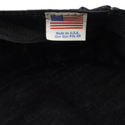 Close-up of the origin one-size label inside the black New Kids on the Block cap