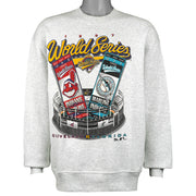 MLB (Pro Player) - Indians VS Marlins World Series Matchups Crew Neck Sweatshirt 1997 Large Vintage Retro Baseball