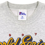 MLB (Pro Player) - Indians VS Marlins World Series Matchups Crew Neck Sweatshirt 1997 Large Vintage Retro Baseball