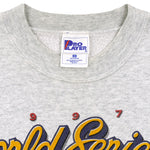 MLB (Pro Player) - Indians VS Marlins World Series Matchups Crew Neck Sweatshirt 1997 Large Vintage Retro Baseball